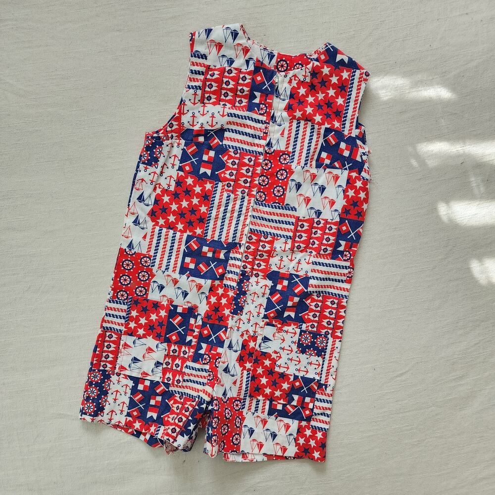 Vintage Patriotic Sailor Jon Jon kids 6/7